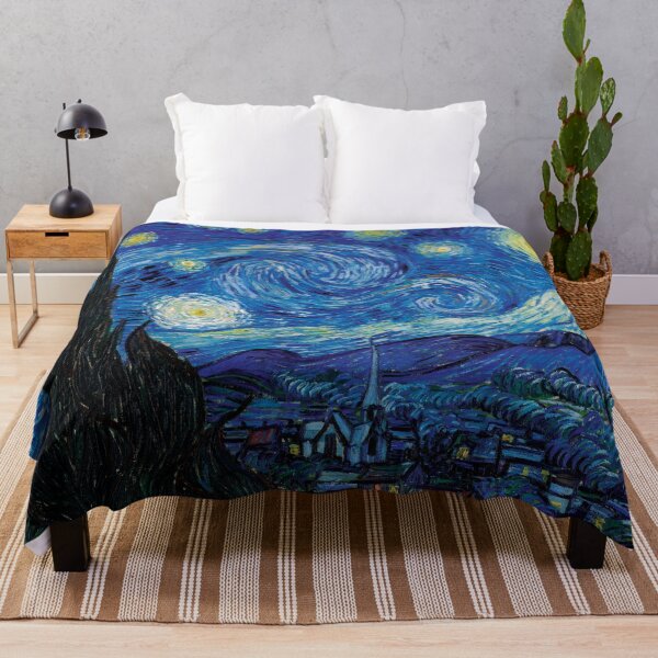 Vincent Van Gogh - Starry Night Throw Blanket