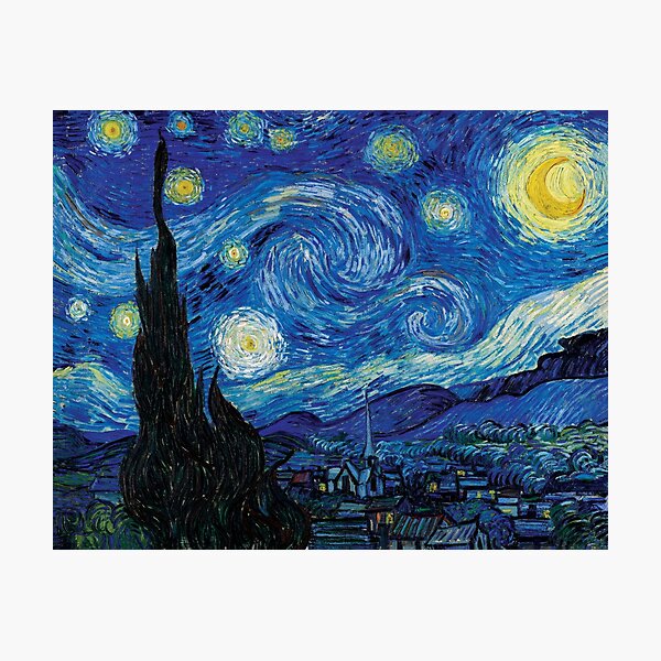 Vincent Van Gogh - Starry Night Photographic Print