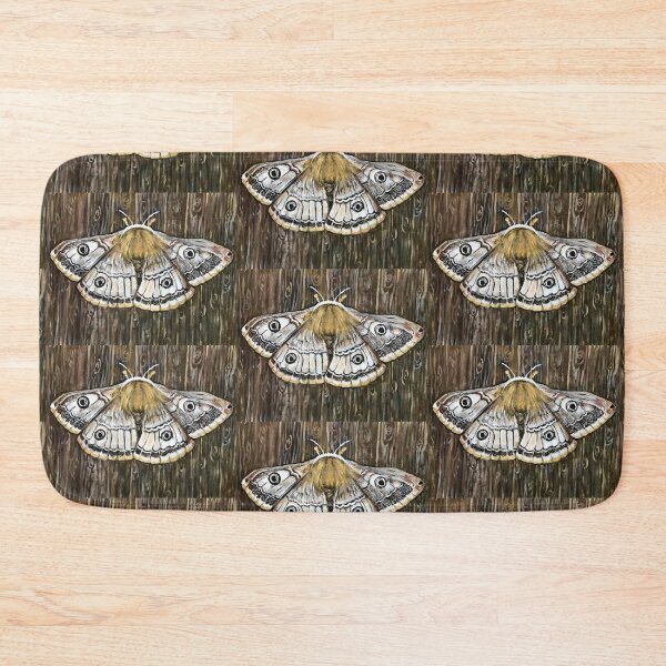Item preview, Emporer Moth / Moth on Wood / Wood Moth / Woodgrain /  designed and sold by artenvironments.