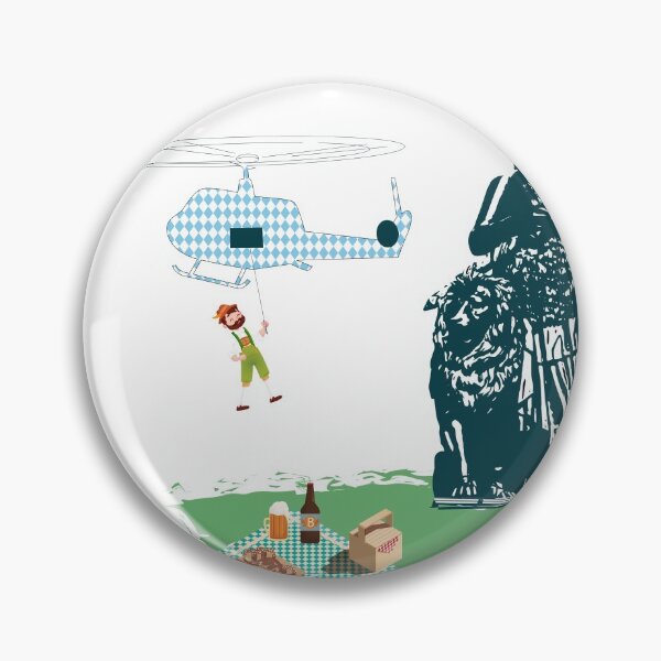 Item preview, A Bavarian rappels down for a picnic designed and sold by MaLe87creative.