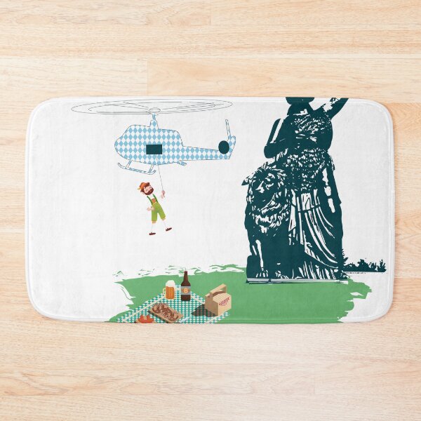 Item preview, A Bavarian rappels down for a picnic designed and sold by MaLe87creative.