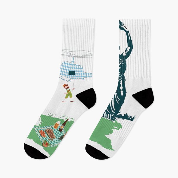 Item preview, A Bavarian rappels down for a picnic designed and sold by MaLe87creative.