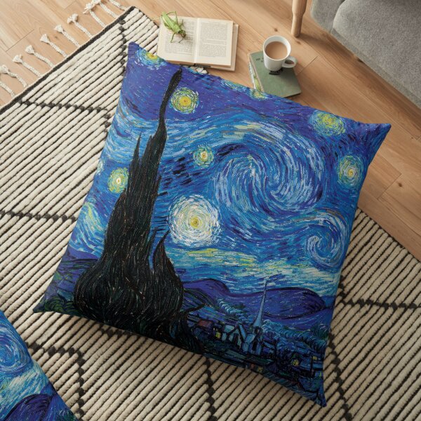 Vincent Van Gogh - Starry Night Floor Pillow