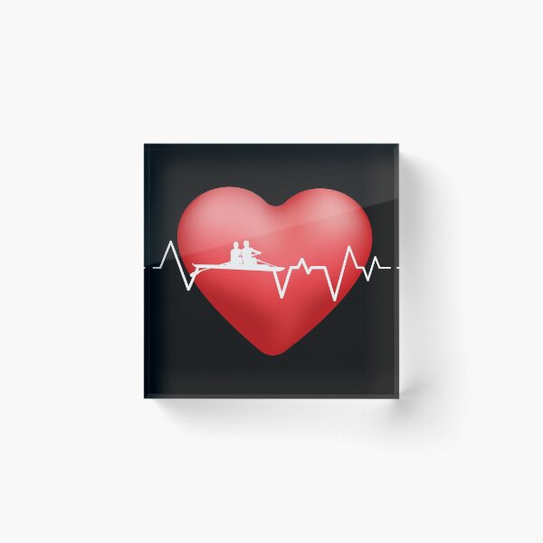 Item preview, Live Love Rowing HeartBeat Rowing Crew Gift Design product designed and sold by Lisbob.