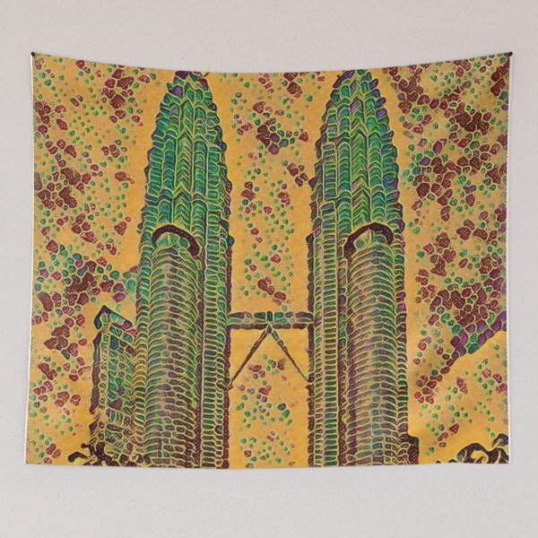 Item preview, Malaysia Petronas Towers Art Flowered Garden designed and sold by D4li98.