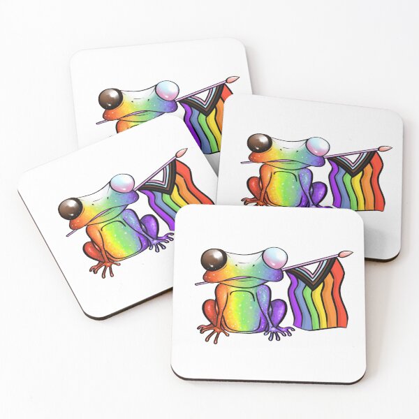 Item preview, Progress Flag Lgbt Pride Frog designed and sold by oh-hey-its-liv.