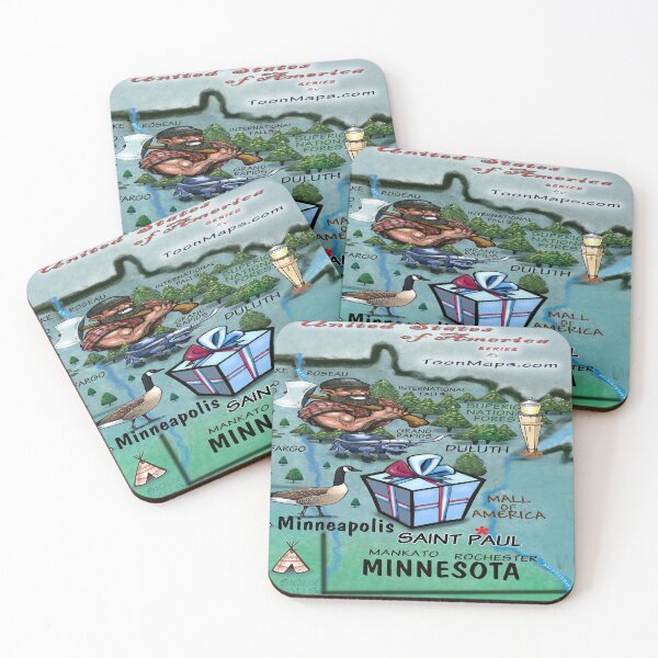 Item preview, Minnesota Fun Map designed and sold by Kevin Middleton.
