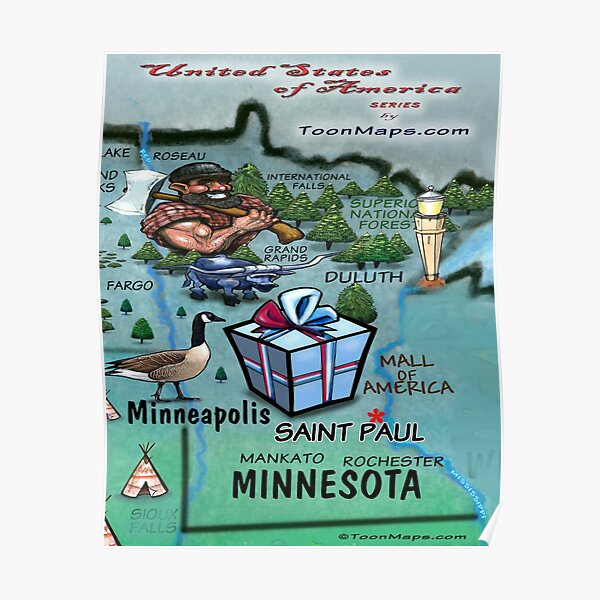Poster Carte Amusante De La Floride Par Kevinmiddleton Redbubble