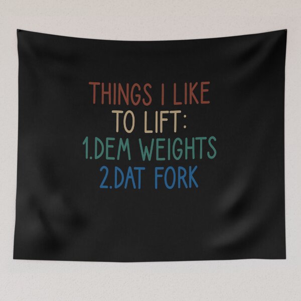 Item preview, Things I like to lift dem weights dat fork / Lifting / lift weights / Workout for Women / Workout / Workout gift  / workout with saying  / vintage style designed and sold by Chamssou.