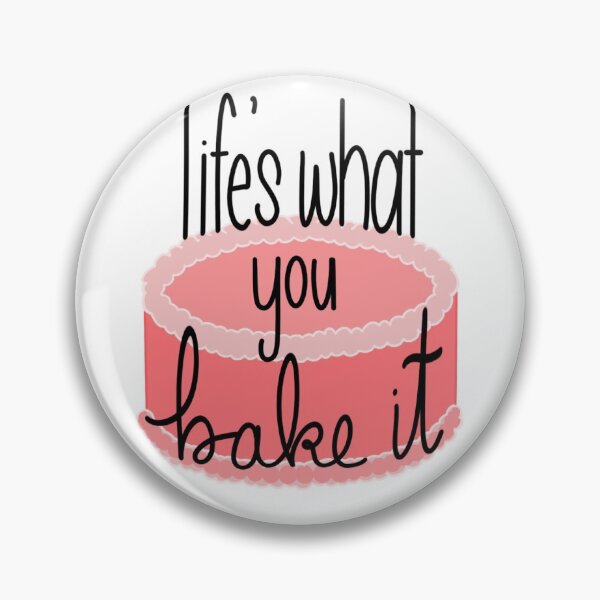 Item preview, Life's What You Bake It - Pink Cake Cartoon Quite designed and sold by parshalltoyou.