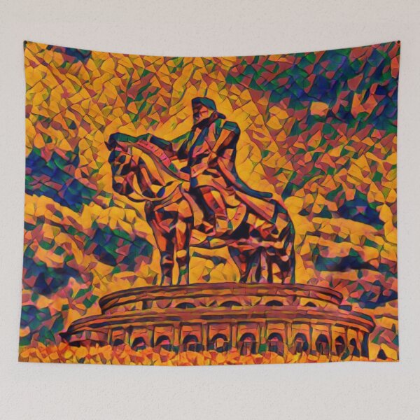Item preview, Mongolia Chinggis Khan Equestrian Statue Warrior Shapes designed and sold by D4li98.