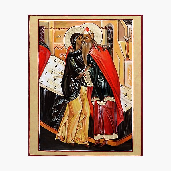 Item preview, The Conception of John the Baptist. St Zechariah and St Elizabeth. designed and sold by Lala Lotos.