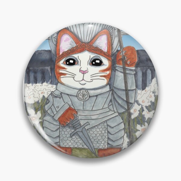 Item preview, Joan of Arc cat art designed and sold by Jennifer Stedman.