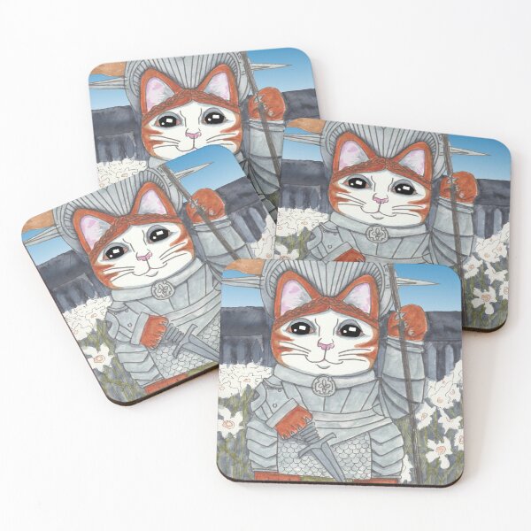 Item preview, Joan of Arc cat art designed and sold by Jennifer Stedman.