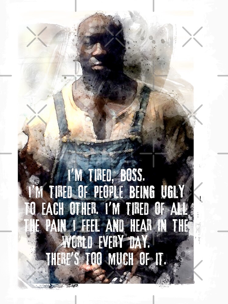 John Coffey tired watercolor Essential T-Shirt by clad63