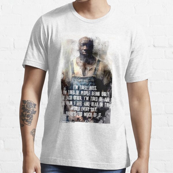 John Coffey tired watercolor Essential T-Shirt by clad63