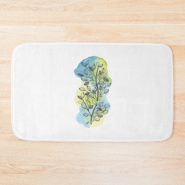 Item preview, Blue and green leaves designed and sold by kslittleworld.