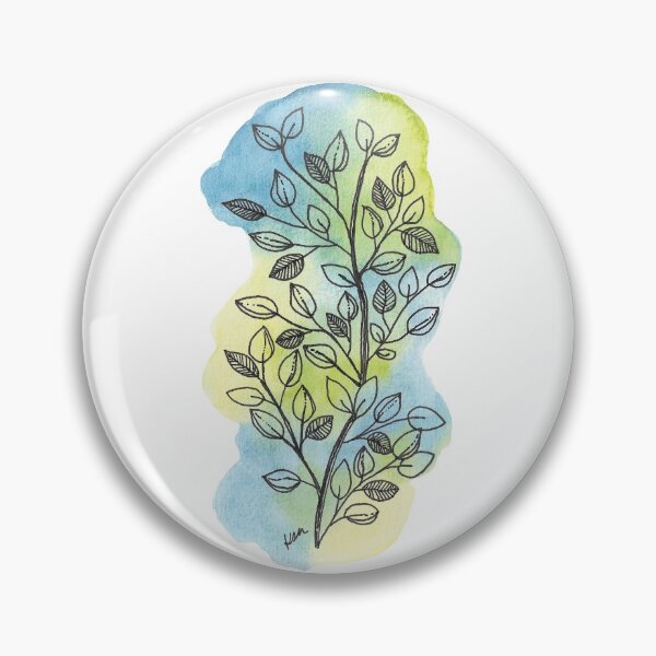Item preview, Blue and green leaves designed and sold by kslittleworld.
