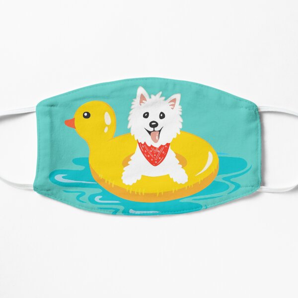 Westie puppy at sea Mask