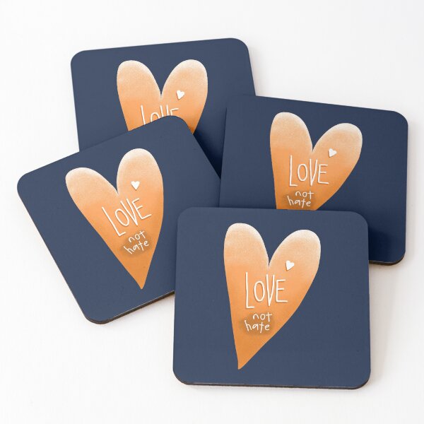 Item preview, Love Not Hate Heart designed and sold by VicEllisArt.