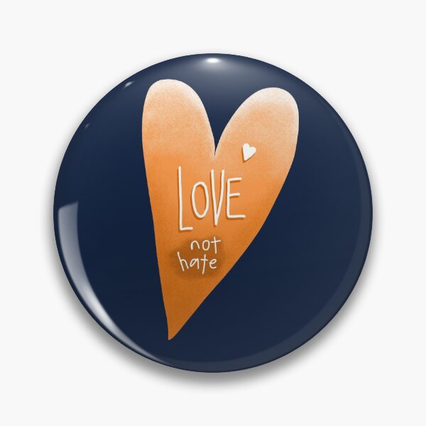 Item preview, Love Not Hate Heart designed and sold by VicEllisArt.