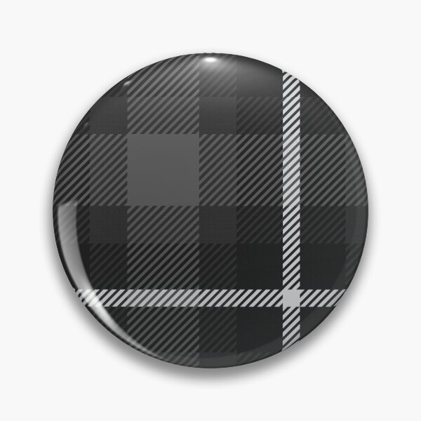Artikelvorschau, Schwarzer Twill Plaid Tartan Haifischhaut Grau entworfen und verkauft von GrumpyBoobsArt.