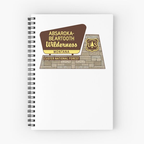 Item preview, Absaroka Beartooth Wilderness Custer National Forest Montana Sign designed and sold by DESTINATIONS DECAL.