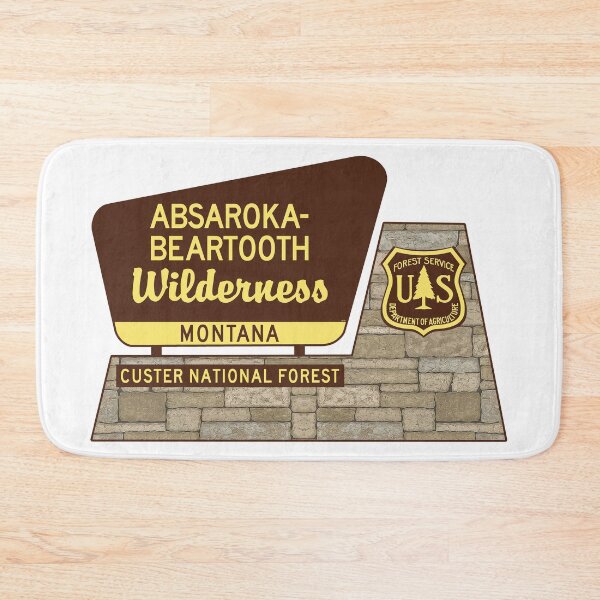Item preview, Absaroka Beartooth Wilderness Custer National Forest Montana Sign designed and sold by DESTINATIONS DECAL.