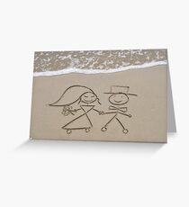 Bride and Groom Greeting Card