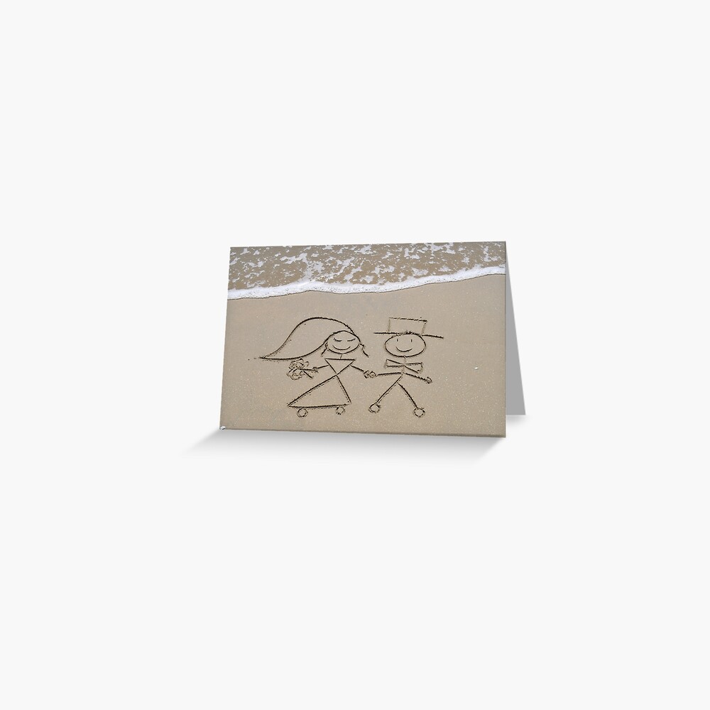 Bride and Groom Greeting Card