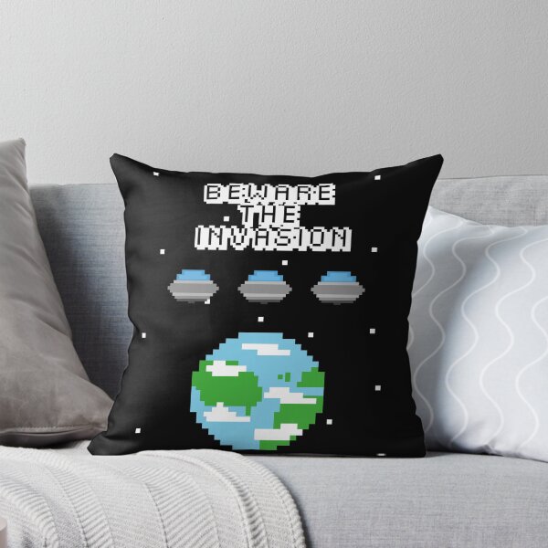Item preview, Beware The Invasion 8-Bit designed and sold by aquastarstore.