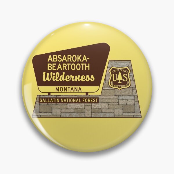 Item preview, Absaroka Beartooth Wilderness Gallatin National Forest Montana Sign designed and sold by DESTINATIONS DECAL.