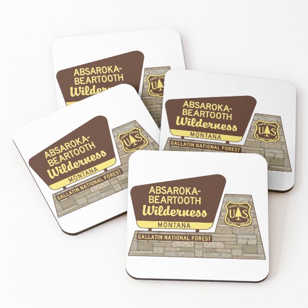 Item preview, Absaroka Beartooth Wilderness Gallatin National Forest Montana Sign designed and sold by DESTINATIONS DECAL.