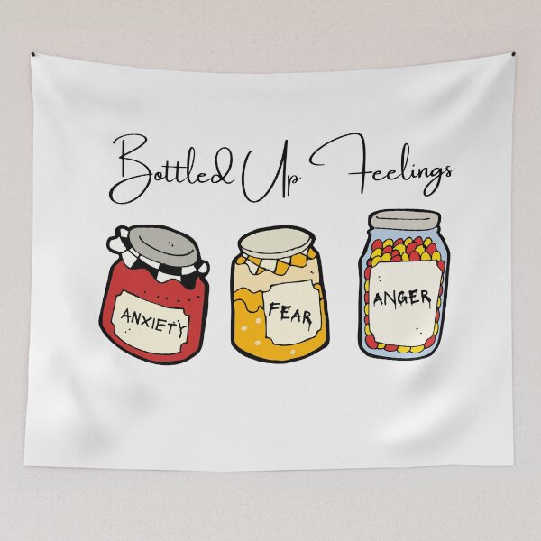 Item preview, Bottled Up Feelings designed and sold by flying-flamingo.