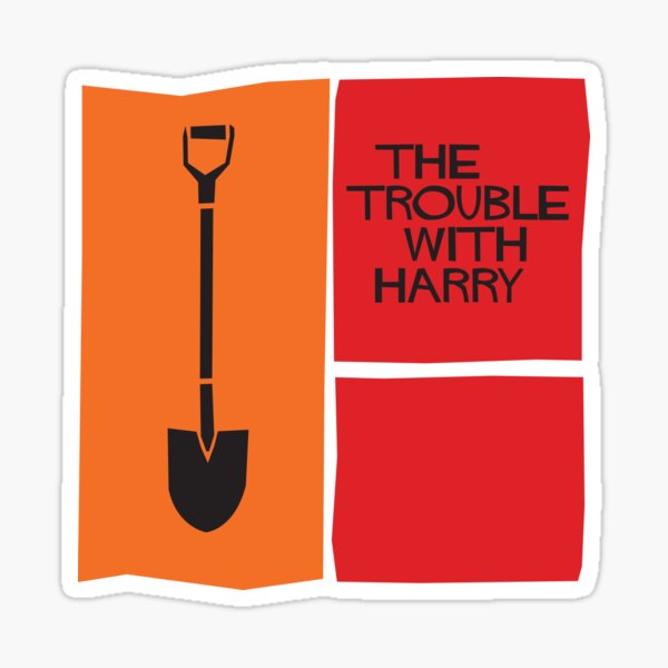 The Trouble With Harry. Hitchcock Sticker