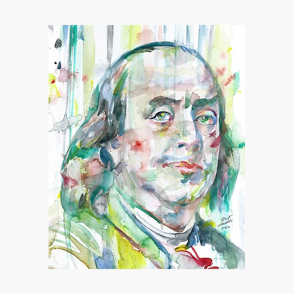 Benjamin Franklin Portrait Photographic Prints for Sale