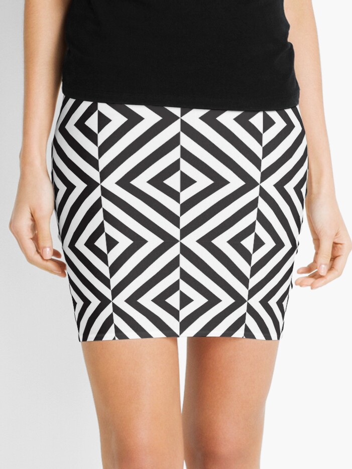 Black and clearance white diamond skirt