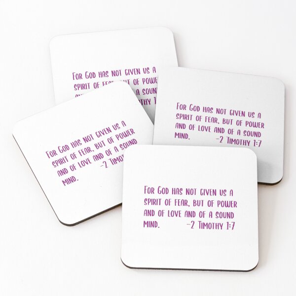 Item preview, 2 Timothy 1:7 Bible Verse designed and sold by skyechapman.