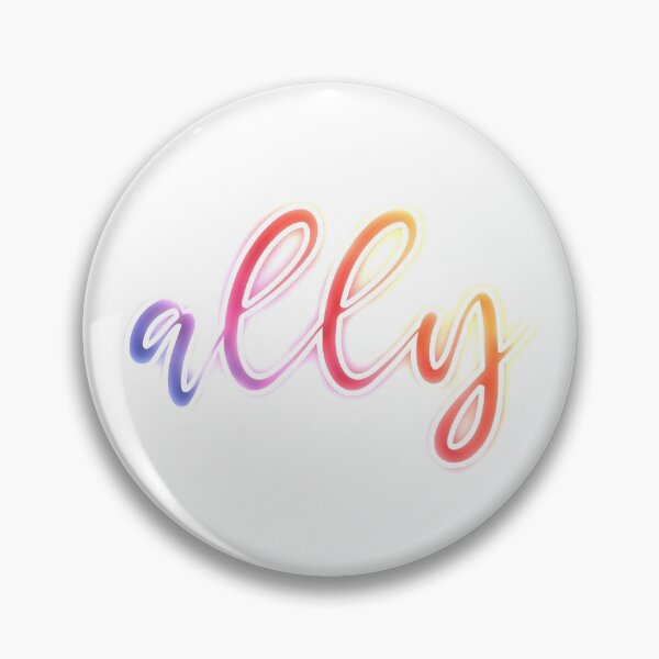 Item preview, Pride Ally | white outline  designed and sold by Meraki by Elodie.