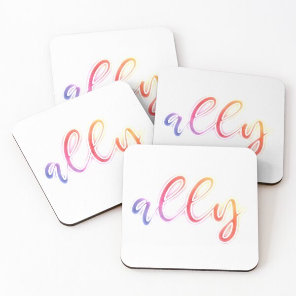 Item preview, Pride Ally | white outline  designed and sold by Meraki by Elodie.