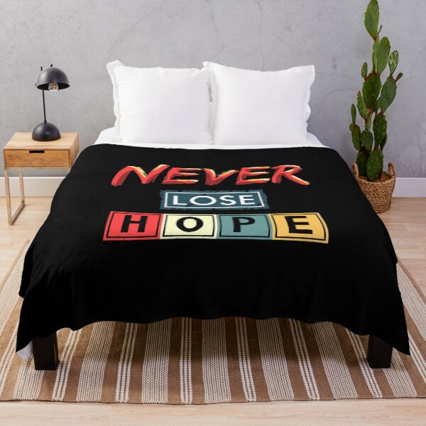 Item preview, Never Lose Hope Typography Design designed and sold by mistergoodiez.