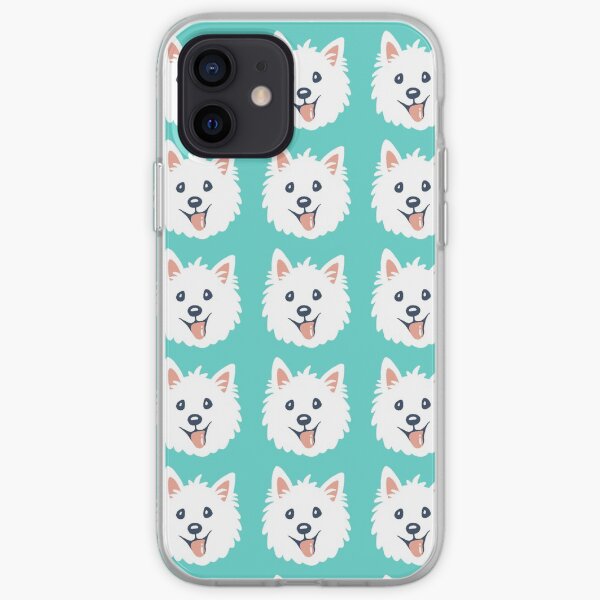 Westie Puppy Pattern iPhone Soft Case