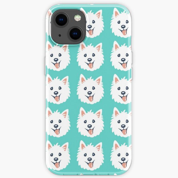 Westie Puppy Pattern iPhone Soft Case