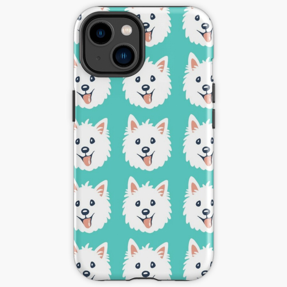 Westie Puppy Pattern iPhone Case