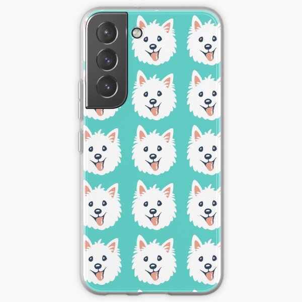 Westie Puppy Pattern Samsung Galaxy Soft Case