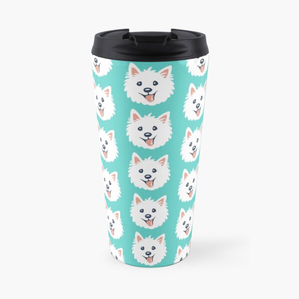 Westie Puppy Pattern Travel Coffee Mug