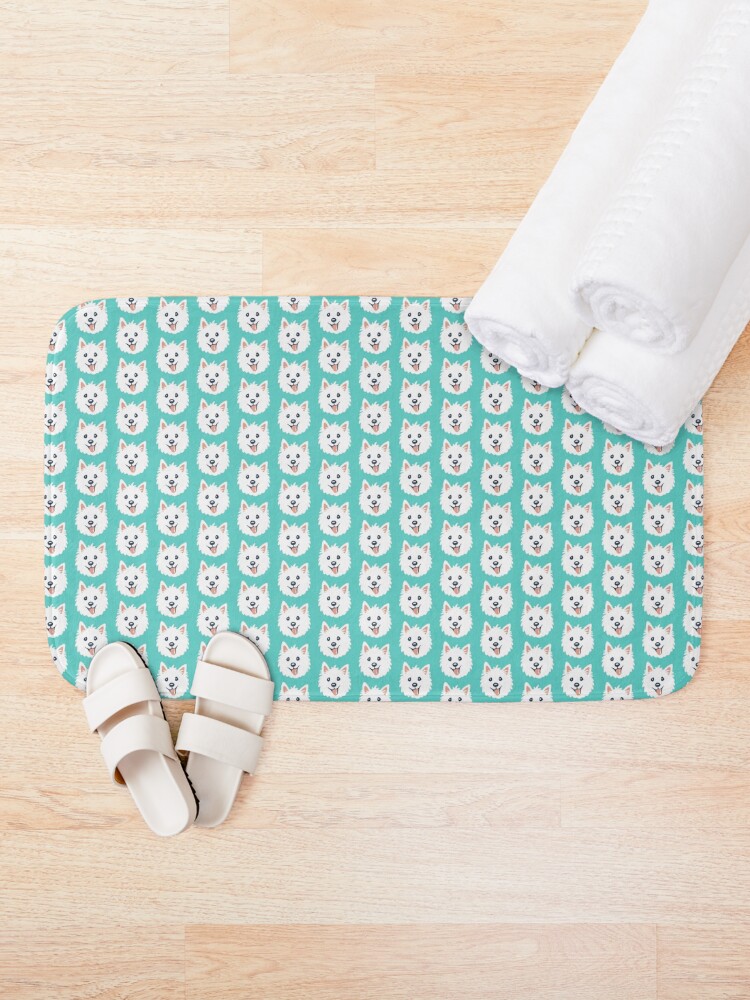 Alternate view of Westie Puppy Pattern Bath Mat