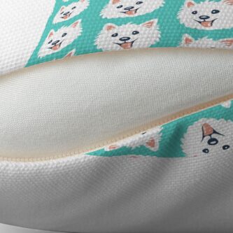 Alternate view of Westie Puppy Pattern Throw Pillow