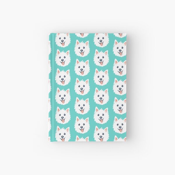 Westie Puppy Pattern Hardcover Journal
