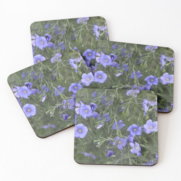 Item preview, Purple linum meadow flower blossom designed and sold by EstelleRossetti.